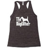 the dogfather beagle white Racerback Tank