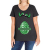 Preggosaurus Funny Ladies Curvy T-Shirt
