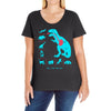 t rex diet Ladies Curvy T-Shirt