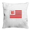 b red Throw Pillow