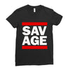 Martinez Twins savage Ladies Fitted T-Shirt