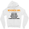 November Girl Hated By Many Zipper Hoodie