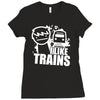 i like trains Ladies Fitted T-Shirt