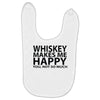 whiskey makes me happy you not so much Baby Bibs