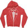 youth kids tuxedo Zipper Hoodie