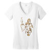 marilyn monroe machine gun gangster 100% cotton Women's V-Neck T-Shirt