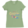rainbow road Ladies Fitted T-Shirt