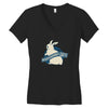 jurassic bunnies Women's V-Neck T-Shirt