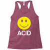 acid house smiley face 90's rave club hardcore party Racerback Tank