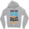 Class of 2017 Proud Grand Father Graduation Zipper Hoodie