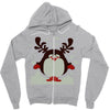 christmas t shirt santa reindeer penguin novelty xmas Zipper Hoodie