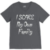 i scare my own family V-Neck Tee