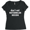 Don't Eat Watermelon Seeds Women's Triblend Scoop T-shirt