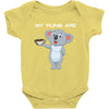 my puns are Baby Bodysuit