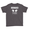 caution! jazz handsfunny jazz dance comic boogie camp trumpet Youth Tee