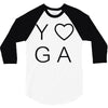 yoga heart 3/4 Sleeve Shirt