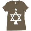 chrismukkah tree christmas Ladies Fitted T-Shirt