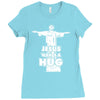 jesus wants a hug Ladies Fitted T-Shirt