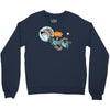 astronaut dog Crewneck Sweatshirt