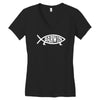 darwin'   fish Women's V-Neck T-Shirt