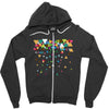 Flying Paper Planes Zipper Hoodie