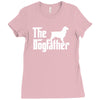 the dogfather english springer spaniel white Ladies Fitted T-Shirt