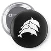 three dolphins Pin-back button