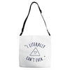 can't even Adjustable Strap Totes