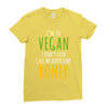 i'm so vegan i don't even call my boyfriend honey Ladies Fitted T-Shirt