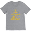 keep calm cause it s my birthday V-Neck Tee