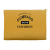 dumbass university t shirt school party funny tee Accessory Pouches