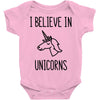i believe in unicorns Baby Bodysuit