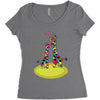 Giraffe Couple T shirts Women's Triblend Scoop T-shirt