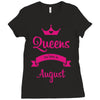 queens are born in august Ladies Fitted T-Shirt