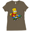 the simpson Ladies Fitted T-Shirt