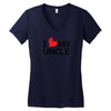 I Love My Uncle Women's V-Neck T-Shirt