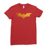 Batman Gold Logo Ladies Fitted T-Shirt