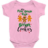 my first grade kids are smart cookies Baby Bodysuit