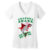 Grandma Shark -Shark Do Do Do Women's V-Neck T-Shirt
