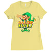 raised by elves elf christmas Ladies Fitted T-Shirt