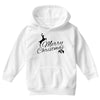 merry christmas flower Youth Hoodie