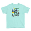 i'm just here for the beads Youth Tee