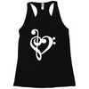 musik notes Racerback Tank