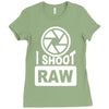 i shoot raw photography camera photograph Ladies Fitted T-Shirt