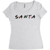santa of the friends parody Women's Triblend Scoop T-shirt