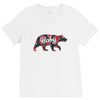Floral Baby Bear V-Neck Tee
