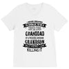 Super Cool Granddad Of A Freaking Awesome Grandson V-Neck Tee