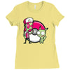 po gir mon Ladies Fitted T-Shirt