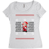ugly super mario christmas Women's Triblend Scoop T-shirt