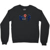 map marker death Crewneck Sweatshirt